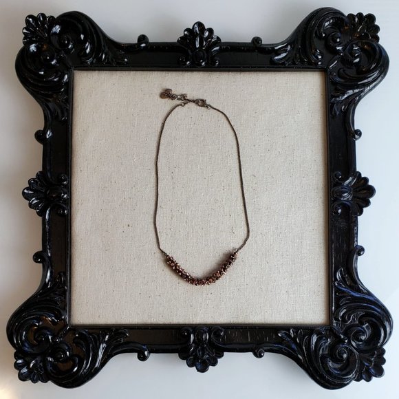 Fossil Antiqued Copper w/Pink BiCone Crystals - Picture 3 of 4